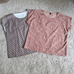 SHEIN Women's Blouses - Black and Pink